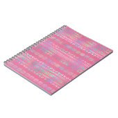 虹色ボヘミアンユニコーン模様 ノートブック (左側)