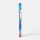 虹色ポリゴン iPhone 16ケース (左側面)