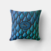 虹色マーメイドテールドラゴンはかりで測ファンタジー クッション (裏面)