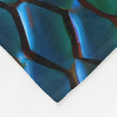 虹色マーメイドテールドラゴンはかりで測ファンタジー フリースブランケット (角)