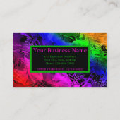 虹色モダンの印象的な色 割引カード (裏面)