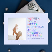 虹色モダンの | MERRY CHRISTMASと新年 シーズンカード