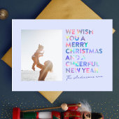 虹色モダンの | MERRY CHRISTMASと新年 シーズンカード