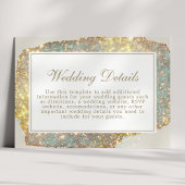 虹色モダングリッター結婚詳細 エンクロージャーカード