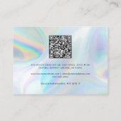 虹色モダンミニマルプロフェッショナル 名刺 (裏面)