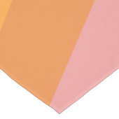 虹色モダン対角線ストライプ幾何学模様 ショートテーブルランナー (コーナー)