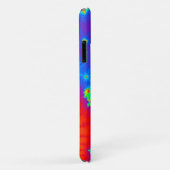 虹色モノグラムのグラデーション緩和曲線フラクタル Case-Mate iPhoneケース (裏面/右)