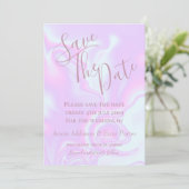 虹色ユニコーンの皮膚ホログラフィフェイクックテクスチャ セーブザデート (スタンド正面)