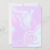 虹色ユニコーンの皮膚ホログラフィフェイクックテクスチャ セーブザデート (裏面)