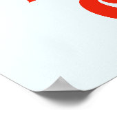 虹色ユニコーンの頭の読書 ポスター (角)