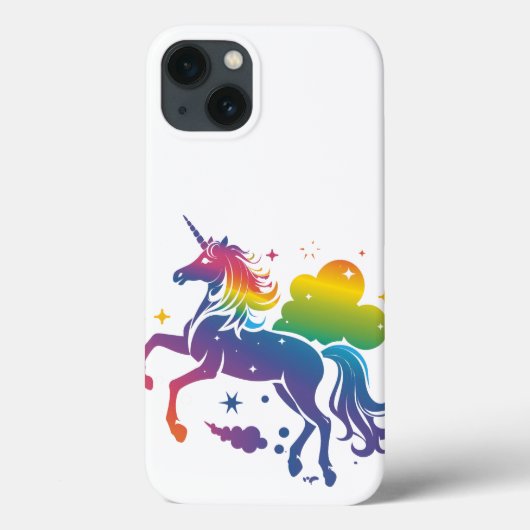 虹色ユニコーンデザイン Case-Mate iPhoneケース (裏面)