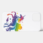 虹色ユニコーンデザイン Case-Mate iPhoneケース (裏面 (横))