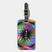 虹色ライト ラゲッジタグ (正面縦)