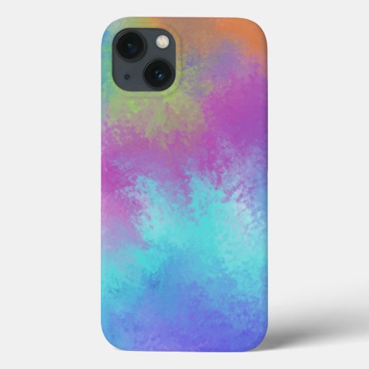 虹色レインボーウォーターカラーホリーアブストラクション Case-Mate iPhoneケース (裏面)