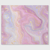 虹色レインボーグラディエントおよび金箔層 ラッピングペーパー (フラット)