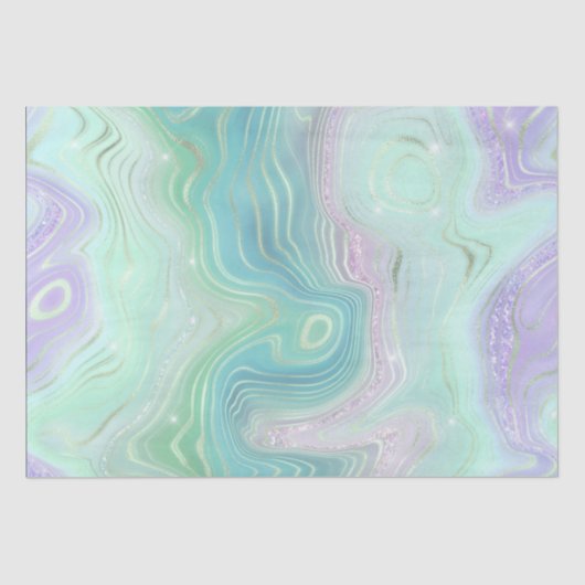 虹色レインボーグラディエントおよび金箔層 薄葉紙 (正面)