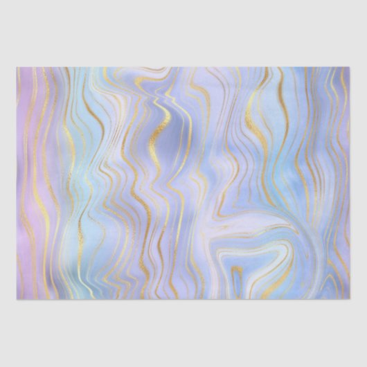 虹色レインボーグラディエントおよび金箔層 薄葉紙 (正面)