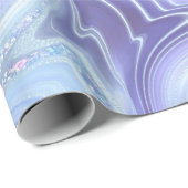 虹色レインボーグラディエントおよび銀箔の地層 ラッピングペーパー (ロールコーナー)