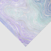 虹色レインボーグラディエントおよび銀箔の地層 薄葉紙 (詳細)