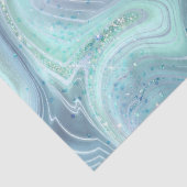 虹色レインボーグラディエントおよび銀箔の地層 薄葉紙 (詳細)