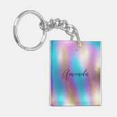 虹色レインボーグラム キーホルダー (正面左)