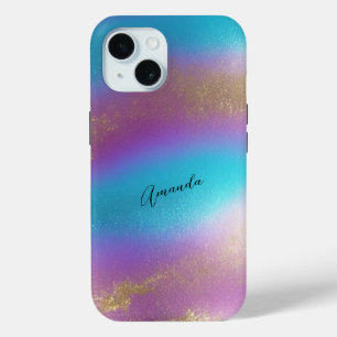 虹色レインボーグラム iPhone 15ケース