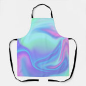 虹色レインボー空白のテンプレート エプロン (正面)