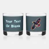 虹色レイヴン ウイスキーグラス (裏面)