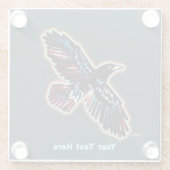 虹色レイヴン ガラスコースター (裏面)