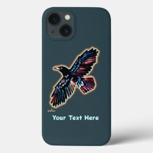 虹色レイヴン iPhone 13ケース