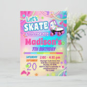 虹色ローラー スケート女子 招待状 (スタンド正面)