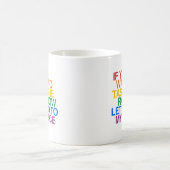 虹色ワード コーヒーマグカップ (中央)