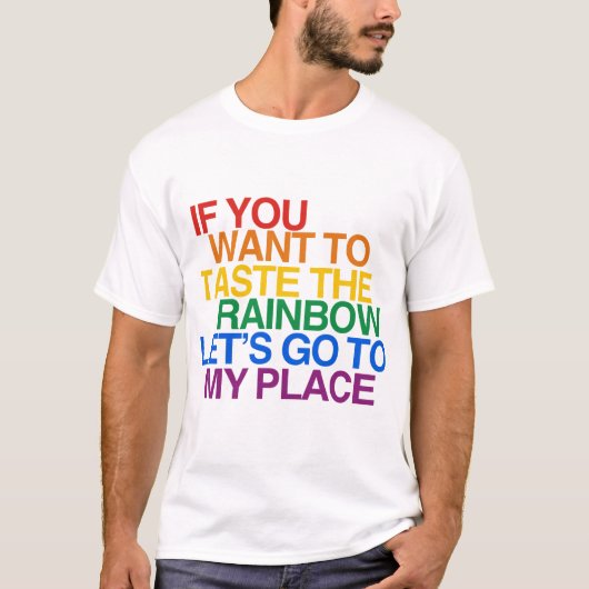 虹色ワード Tシャツ (正面)