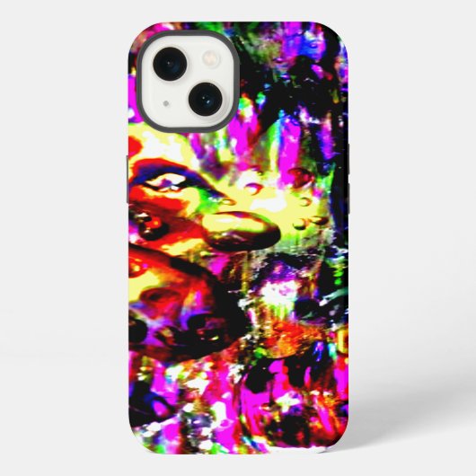 虹色光多彩ユニーク度 iPhoneケース (裏面)