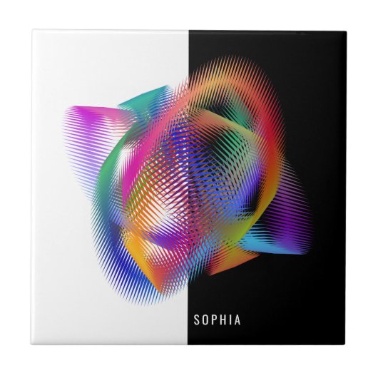 虹色光 タイル (正面)