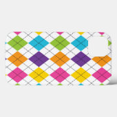 虹色名門私立校風のアーガイル模様 Case-Mate iPhoneケース (裏面 (横))