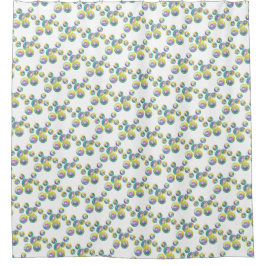 虹色吹のシャボン玉 シャワーカーテン