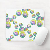 虹色吹のシャボン玉 マウスパッド (マウス)