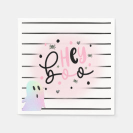 虹色幽霊ヘイブパステルハロウィーン誕生日 スタンダードカクテルナプキン