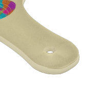 虹色彩の鮮やか気球パーソナライズされた カッティングボード (角)