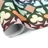 虹色数々ののカー遊ドシンボルのパターン ラッピングペーパー (ロールコーナー)