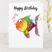 虹色数々のの太平洋海 カード (黄色い花)