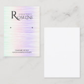 虹色数々のの虹彩色のジュエリー表示 名刺 (正面/裏面)