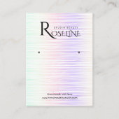 虹色数々のの虹彩色のジュエリー表示 名刺 (正面)