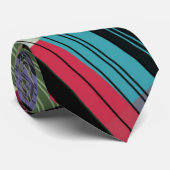 虹色数々の色のストライプ ネクタイ (ロール)