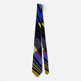 虹色数々の色のストライプ ネクタイ