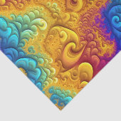 虹色数々の金ゴールドフラクタル 薄葉紙 (詳細)