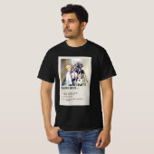 「虹色日(レインボー日)ミニマルなアニメPos Tシャツ (正面フル)