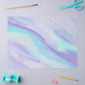 虹色海波パターンID1144 薄葉紙 (クラフト)