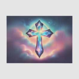 虹色白熱［赤熱］光を放つ交分離組織 薄葉紙